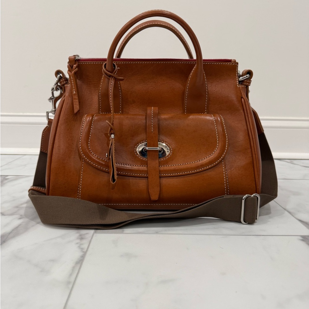 Dooney & Bourke Tan Leather Satchel